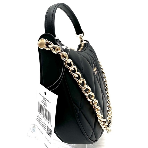 Kate Spade Carey Zip Top Crossbody Bag Black/Gold - Picture 6 of 15